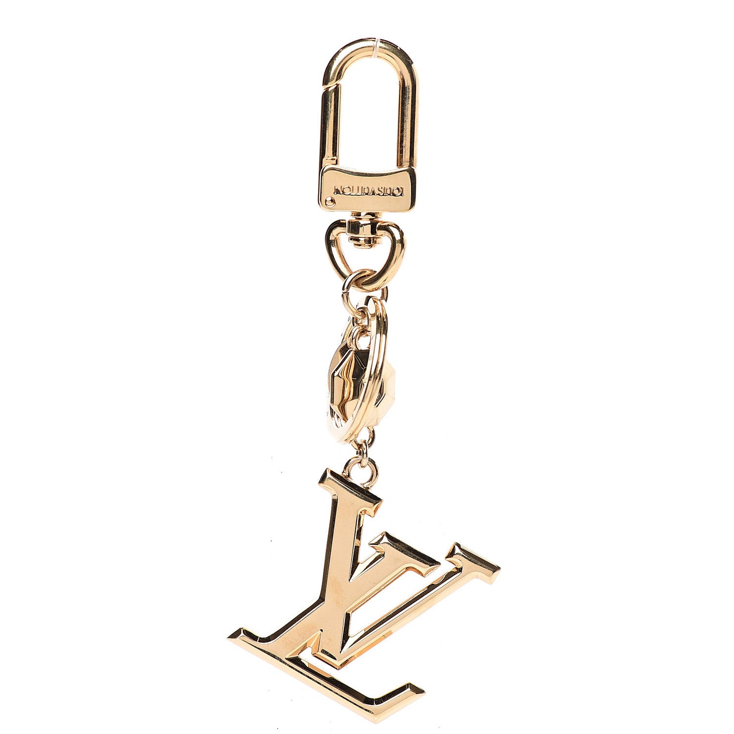 LV Facettes Bag Charm Key Holder Gold