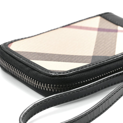 Burberry Haymarket Check Wristlet Pouch Black 11 of 12