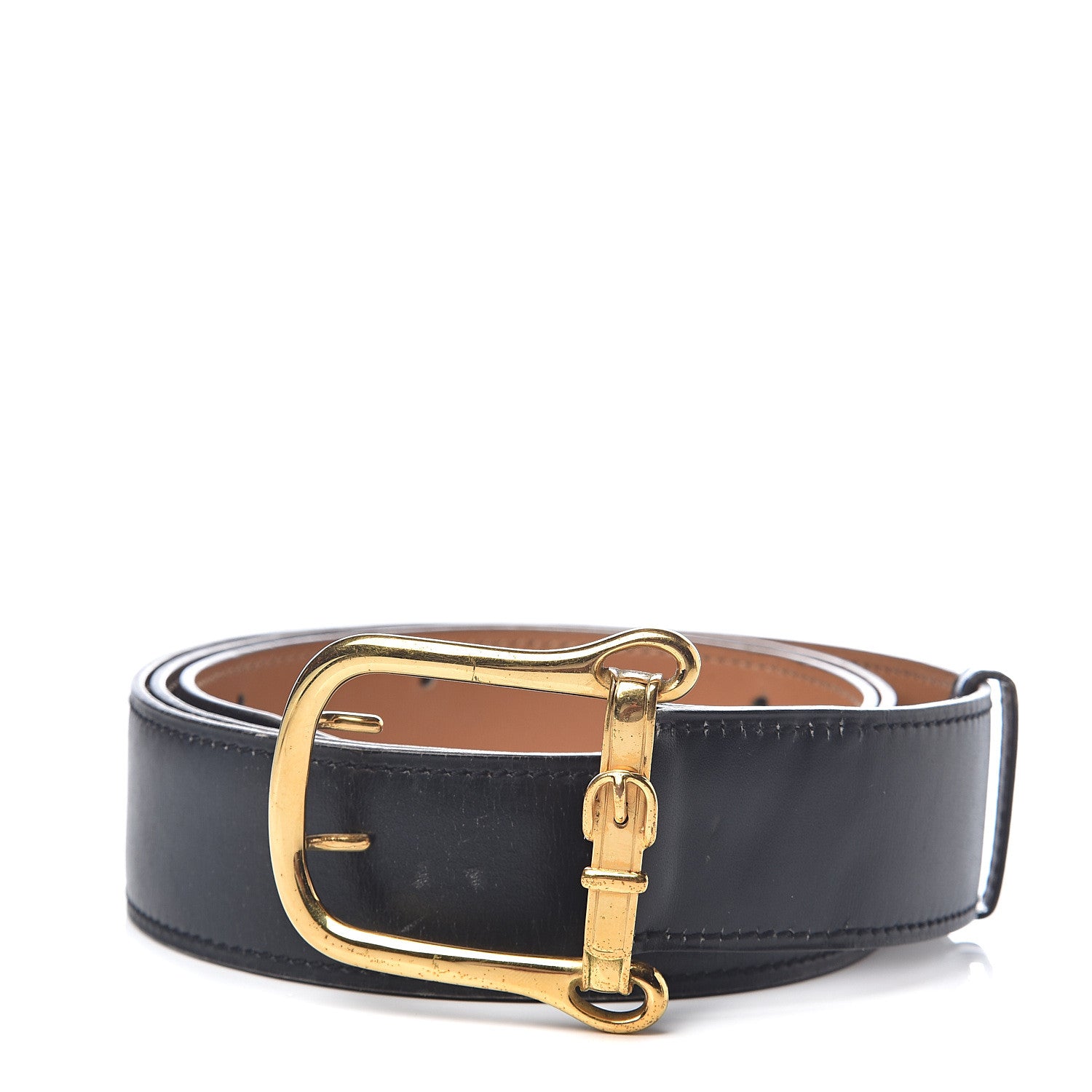 Hermes Box 32 mm Buckle Belt 95 Black 1 of 6