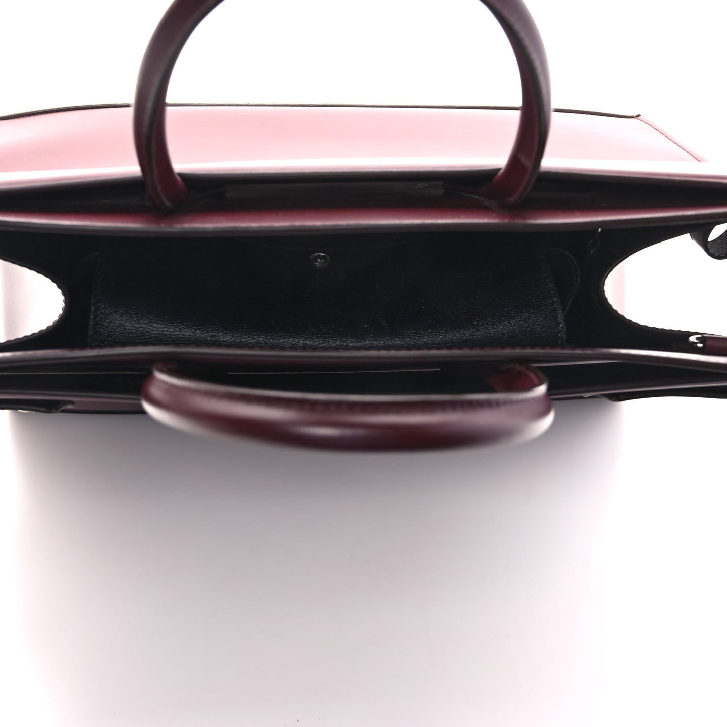 Smooth Calfskin Medium Horizon Satchel Oxblood