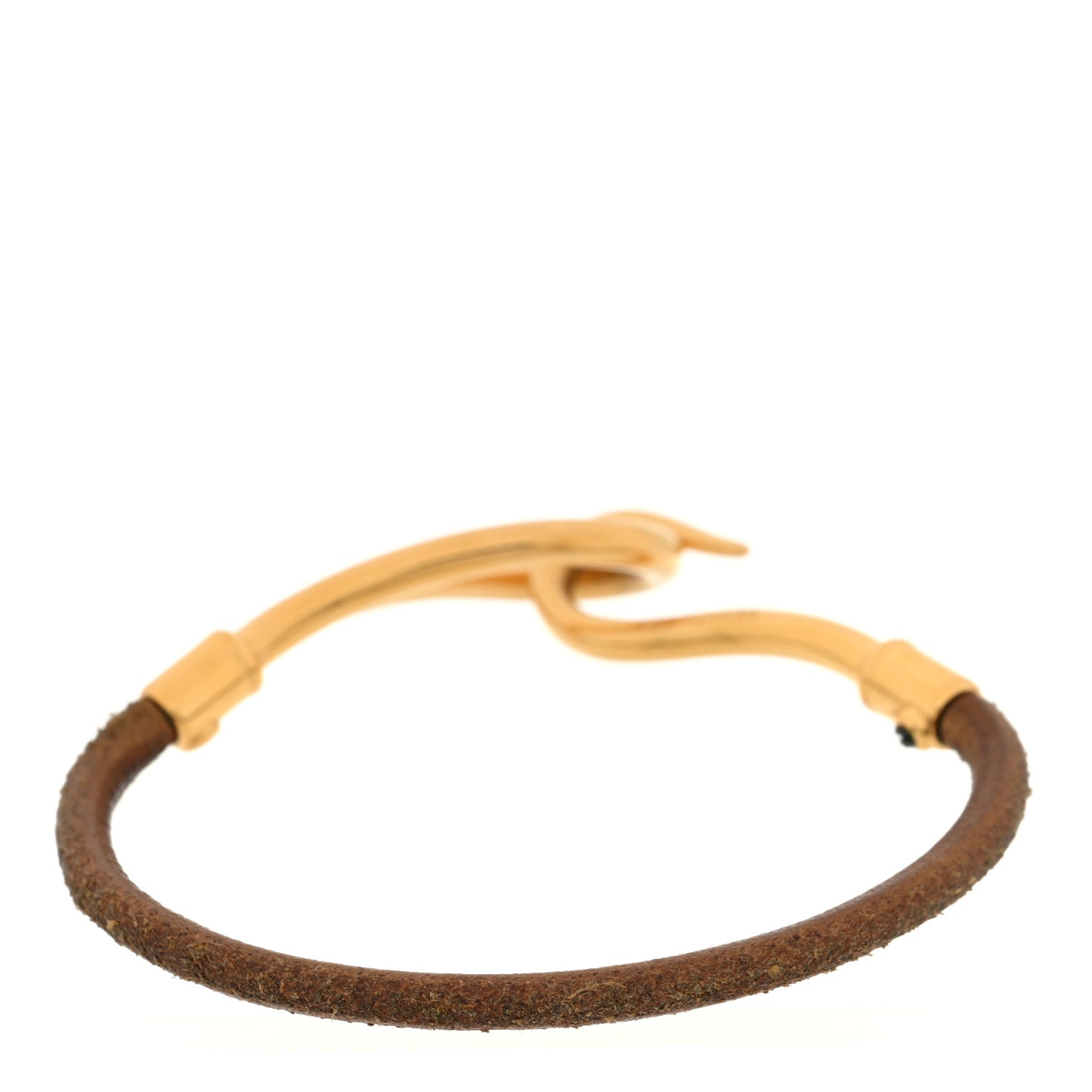 Natural Bridle Jumbo Hook Bracelet Brown