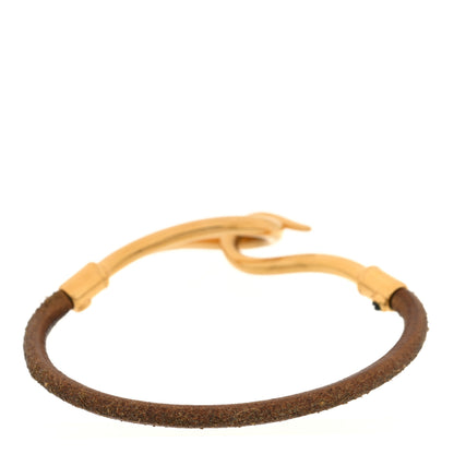 Hermes Natural Bridle Jumbo Hook Bracelet Brown 3 of 4