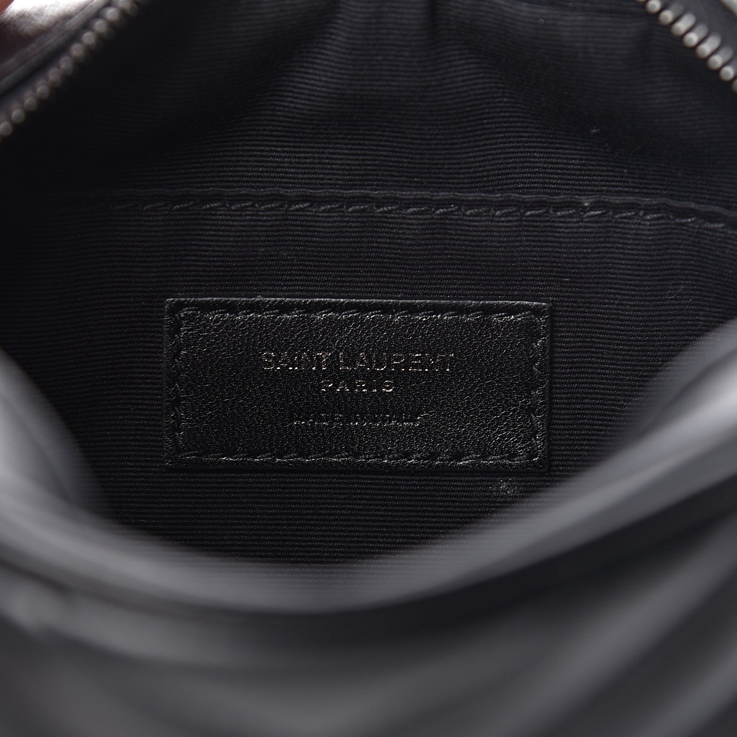 Saint Laurent Calfskin Matelasse Monogram Lou Belt Bag Black 6 of 10