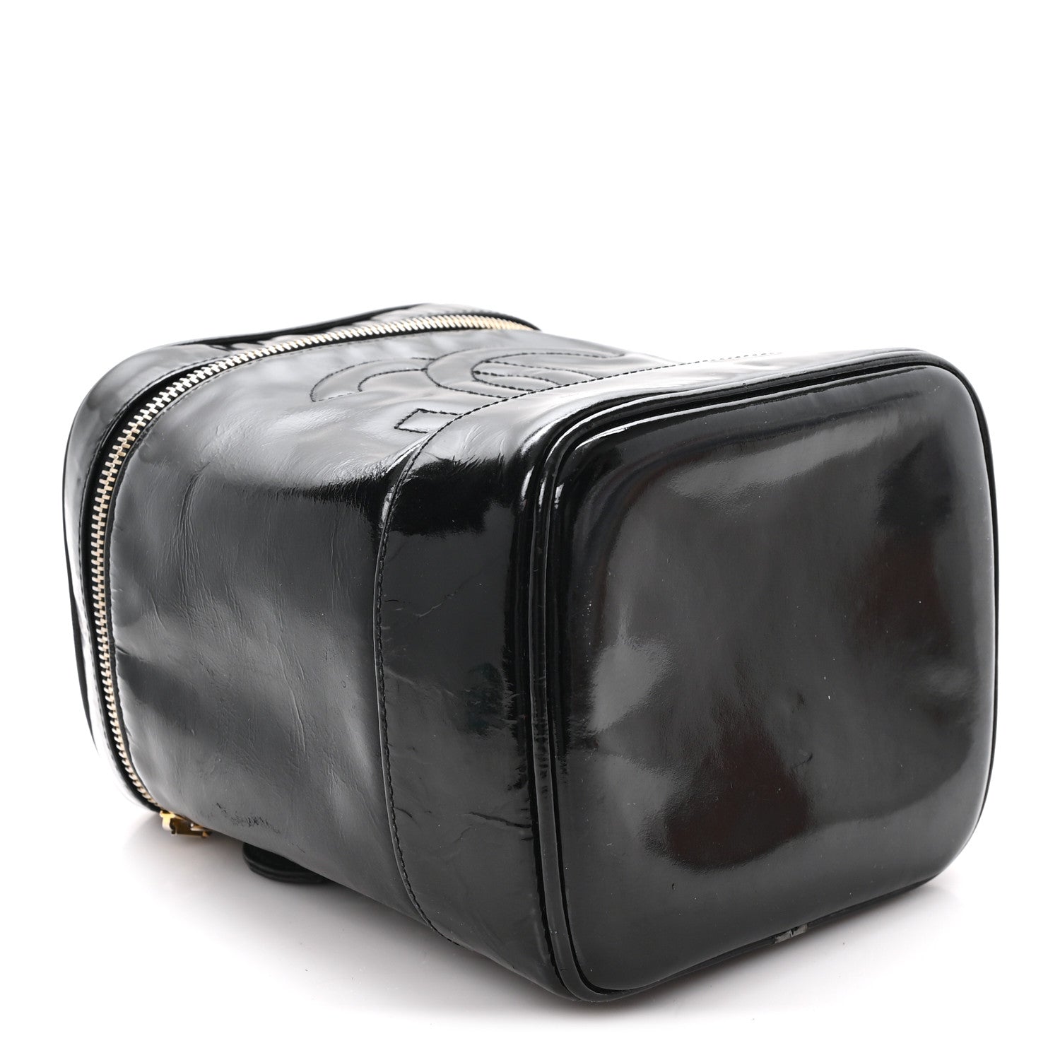 Chanel Patent Timeless Vanity Cosmetic Case Black 4 of 8