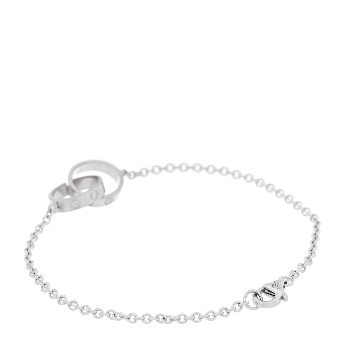 18K White Gold Interlocking LOVE Bracelet