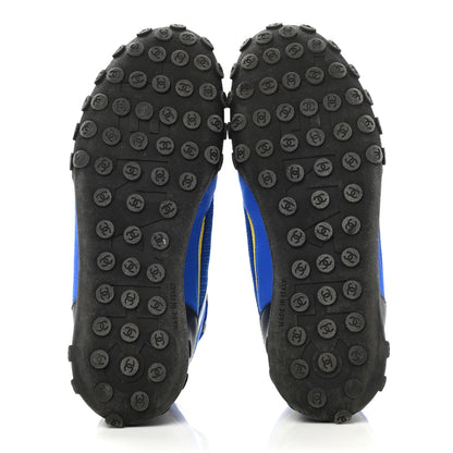 Chanel Calfskin Mesh Lycra Womens Logo Sneakers 39 Royal Blue 5 of 9