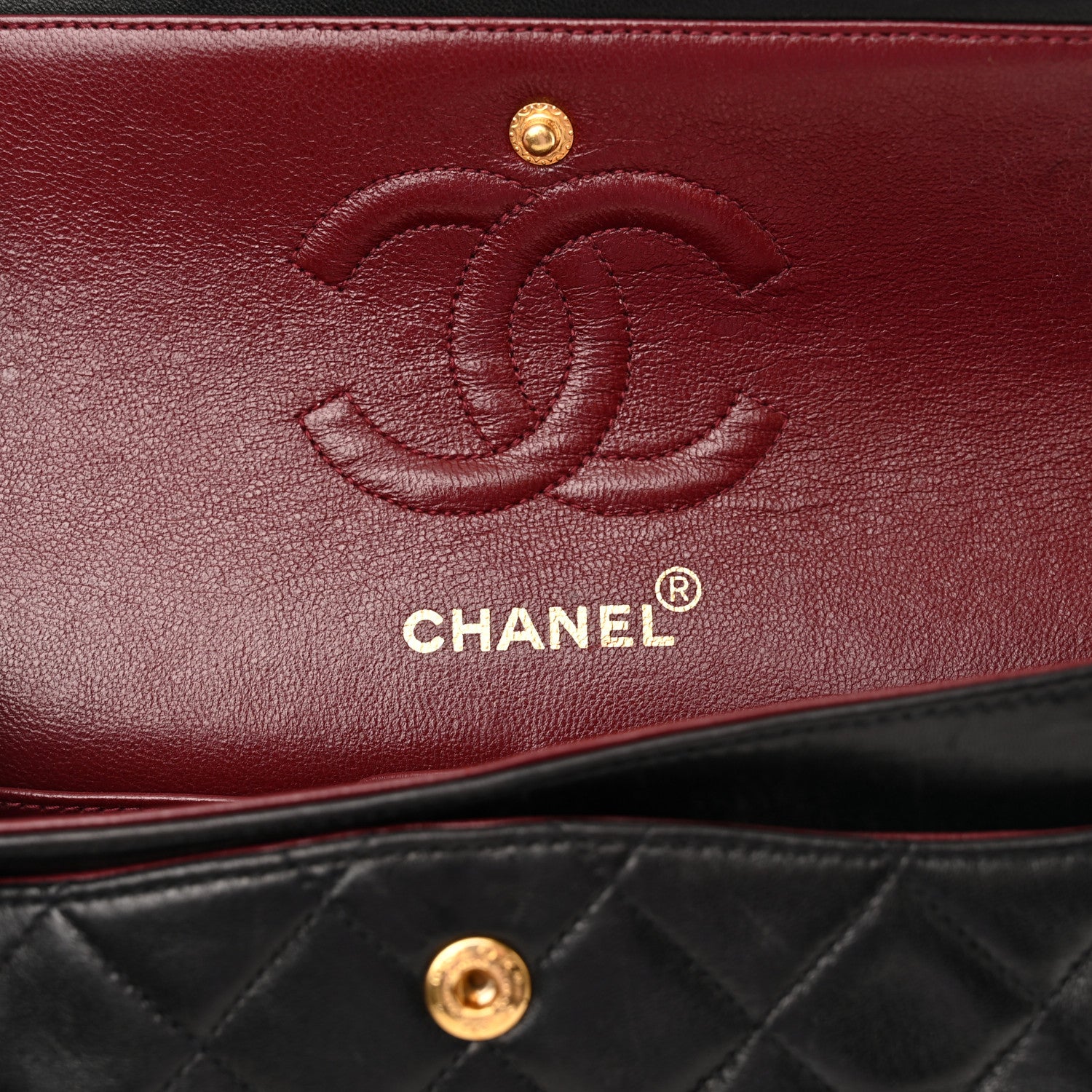 Chanel Lambskin Quilted Small Double Flap Black 6 of 12