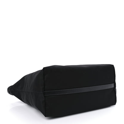 Prada Tessuto Nylon Soft Calf Shopping Tote Black 3 of 8