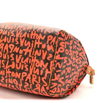 Louis Vuitton Monogram Graffiti Speedy 30 Orange 10 of 11