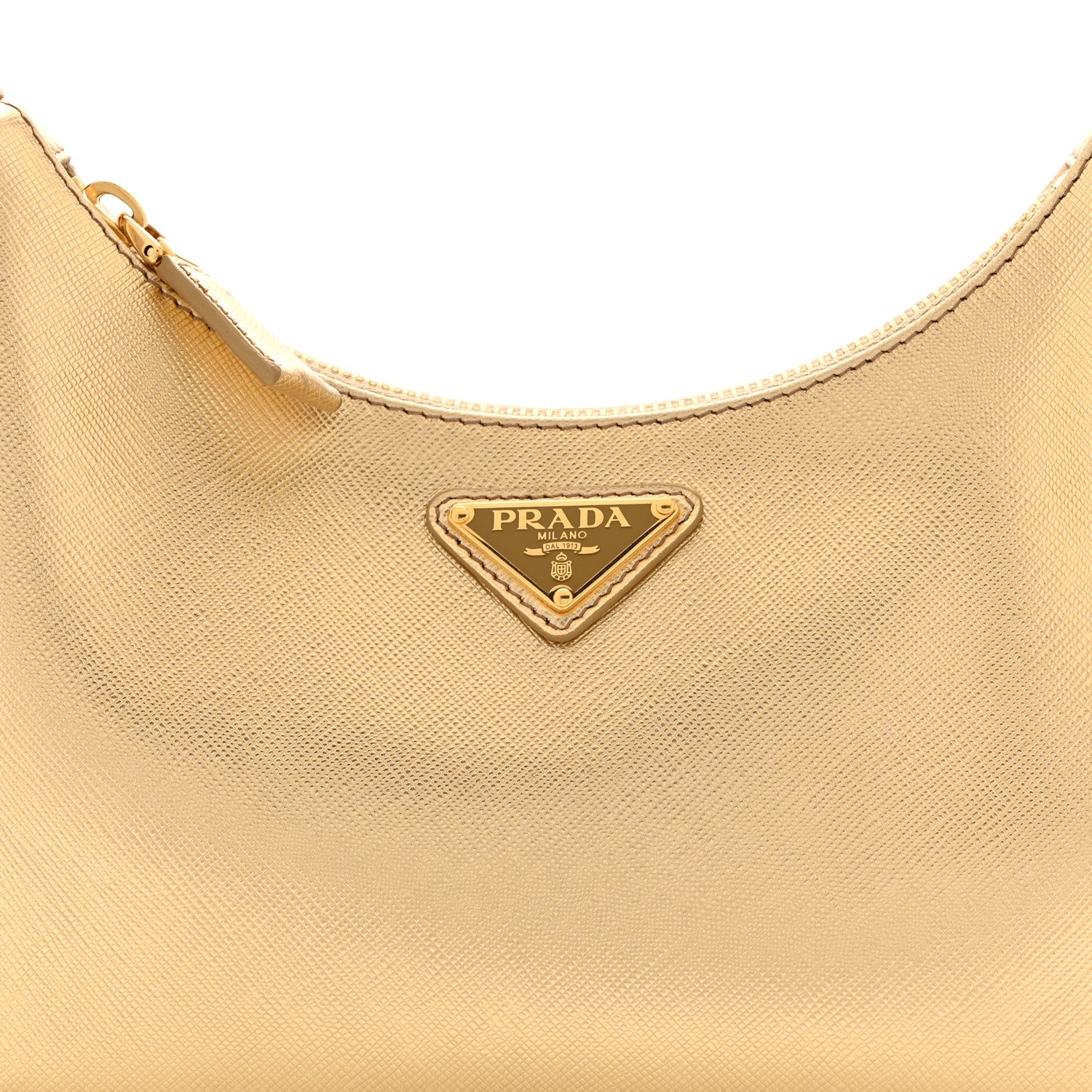 Prada Saffiano Lux Mini Re-Edition Shoulder Bag Platino 8 of 10