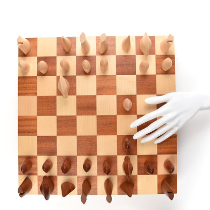 Hermes Sycamore Mahogany Wood Samarcande Chess Game 3 of 5