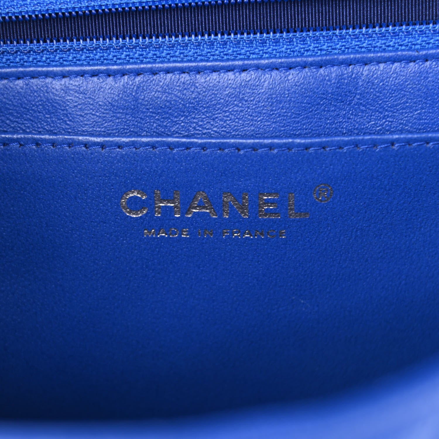 Chanel Caviar Quilted Maxi Single Flap Blue 6 of 12