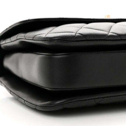 Chanel Lambskin Quilted Medium Trendy CC Flap Dual Handle Bag Black 9 of 10