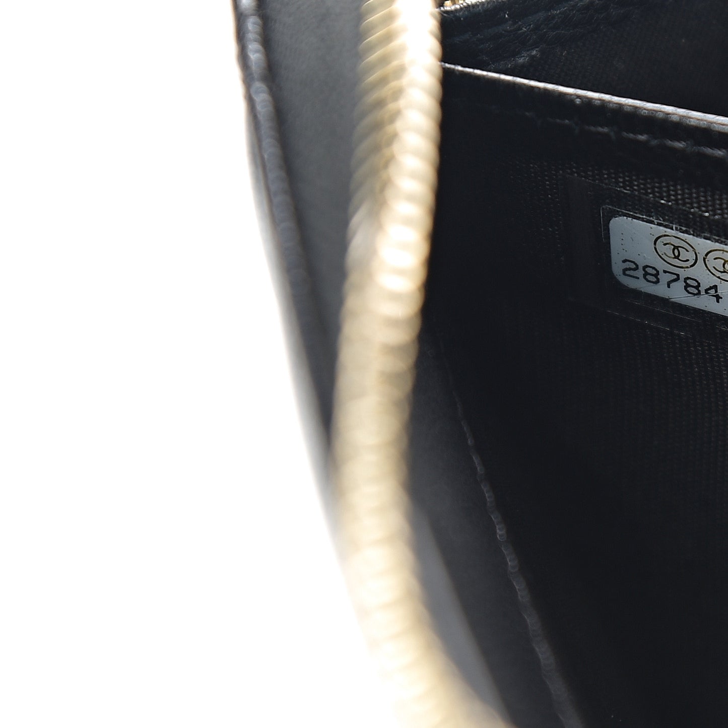 Lambskin Quilted 19 Long Zipped Around Wallet Black
