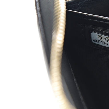 Chanel Lambskin Quilted 19 Long Zipped Around Wallet Black 7 of 7