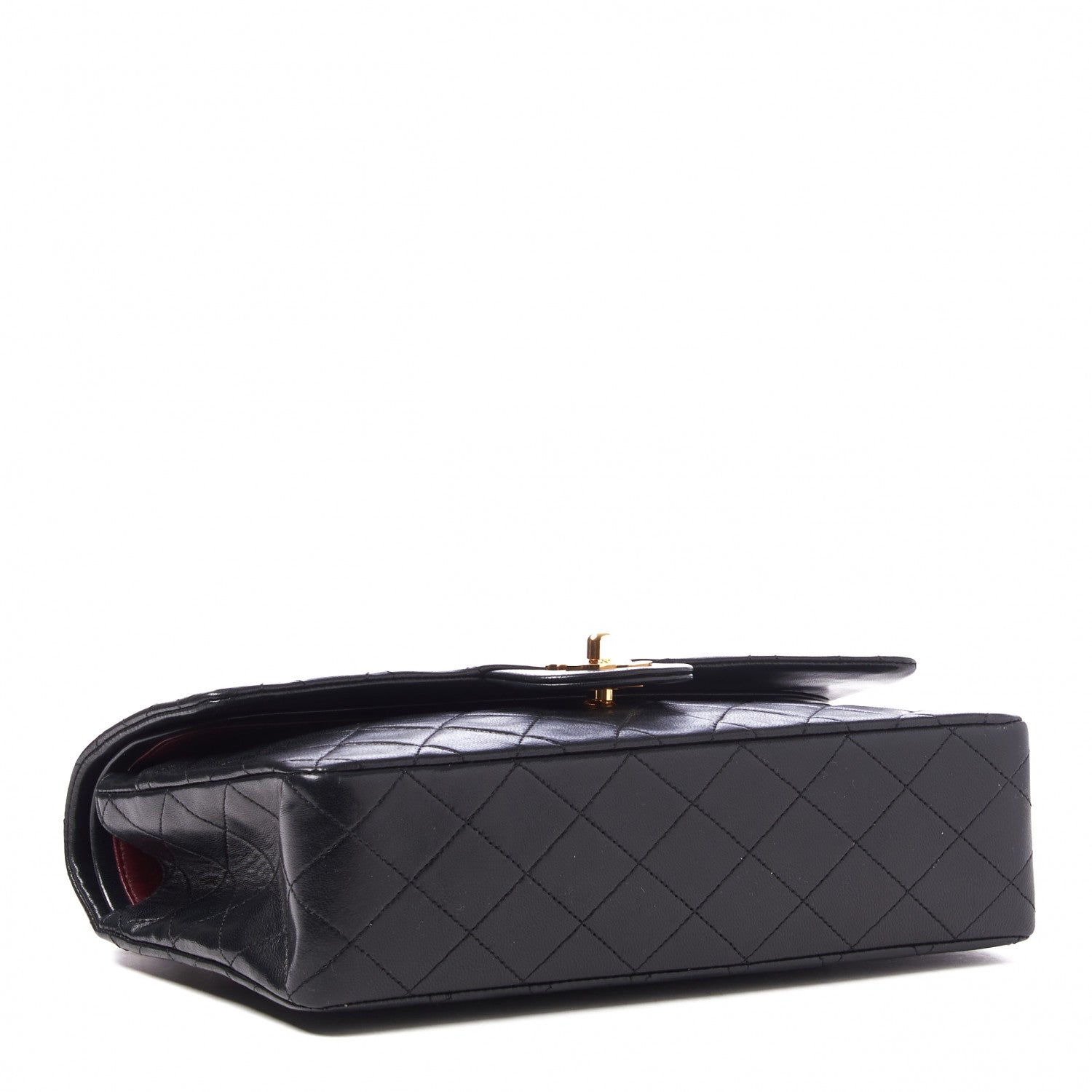 Chanel Lambskin Quilted Medium Double Flap Black 3 of 8