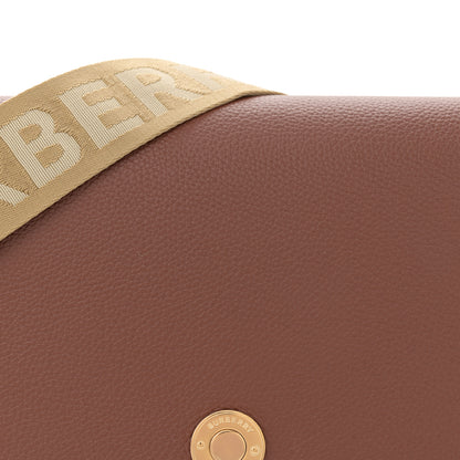 Burberry Calfskin Vintage Check Note Crossbody Bag Tan 8 of 11