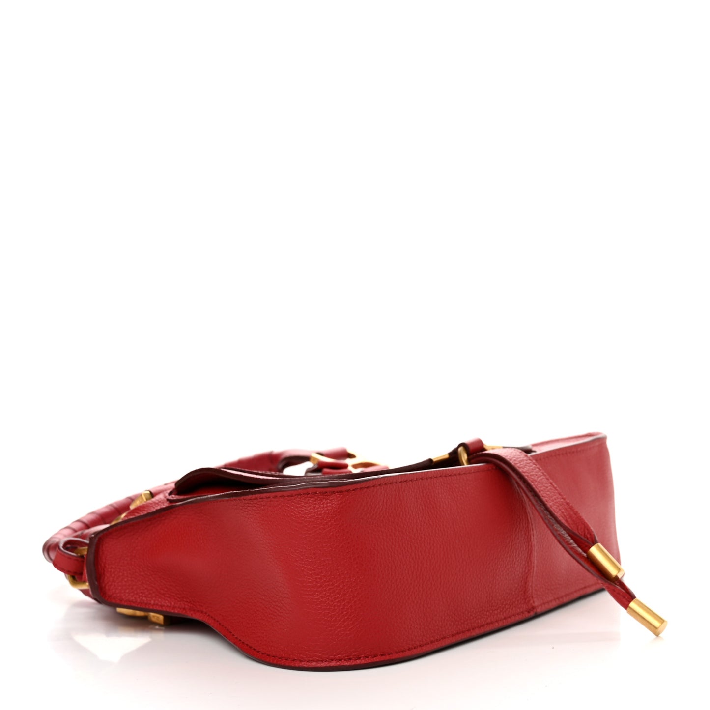 Calfskin Small Marcie Satchel Dahlia Red