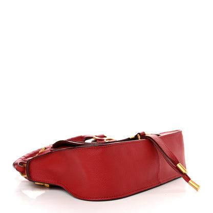 Chloe Calfskin Small Marcie Satchel Dahlia Red 4 of 10