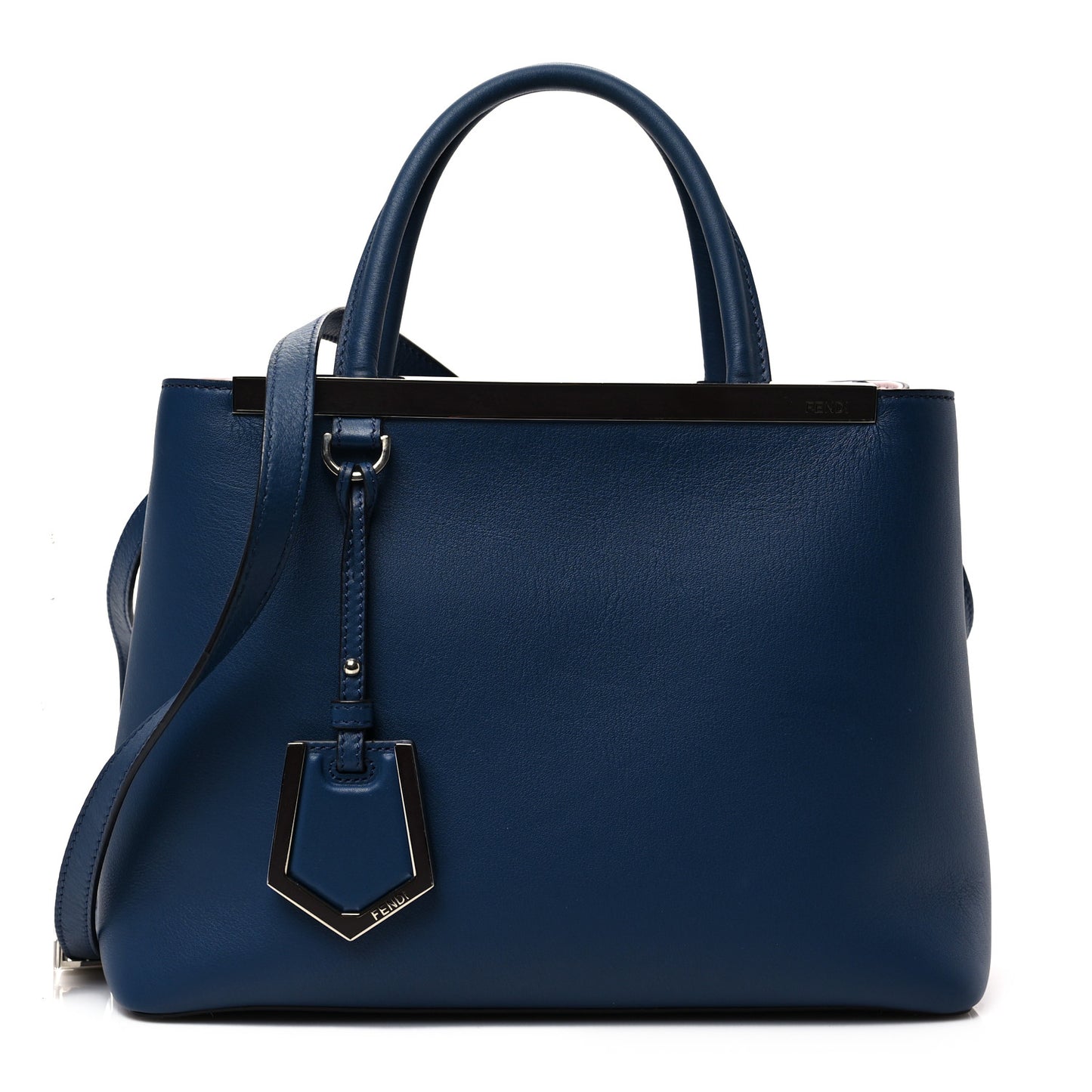 Vitello Dolce Century Petite 2Jours Tote Blue Rosa Doll