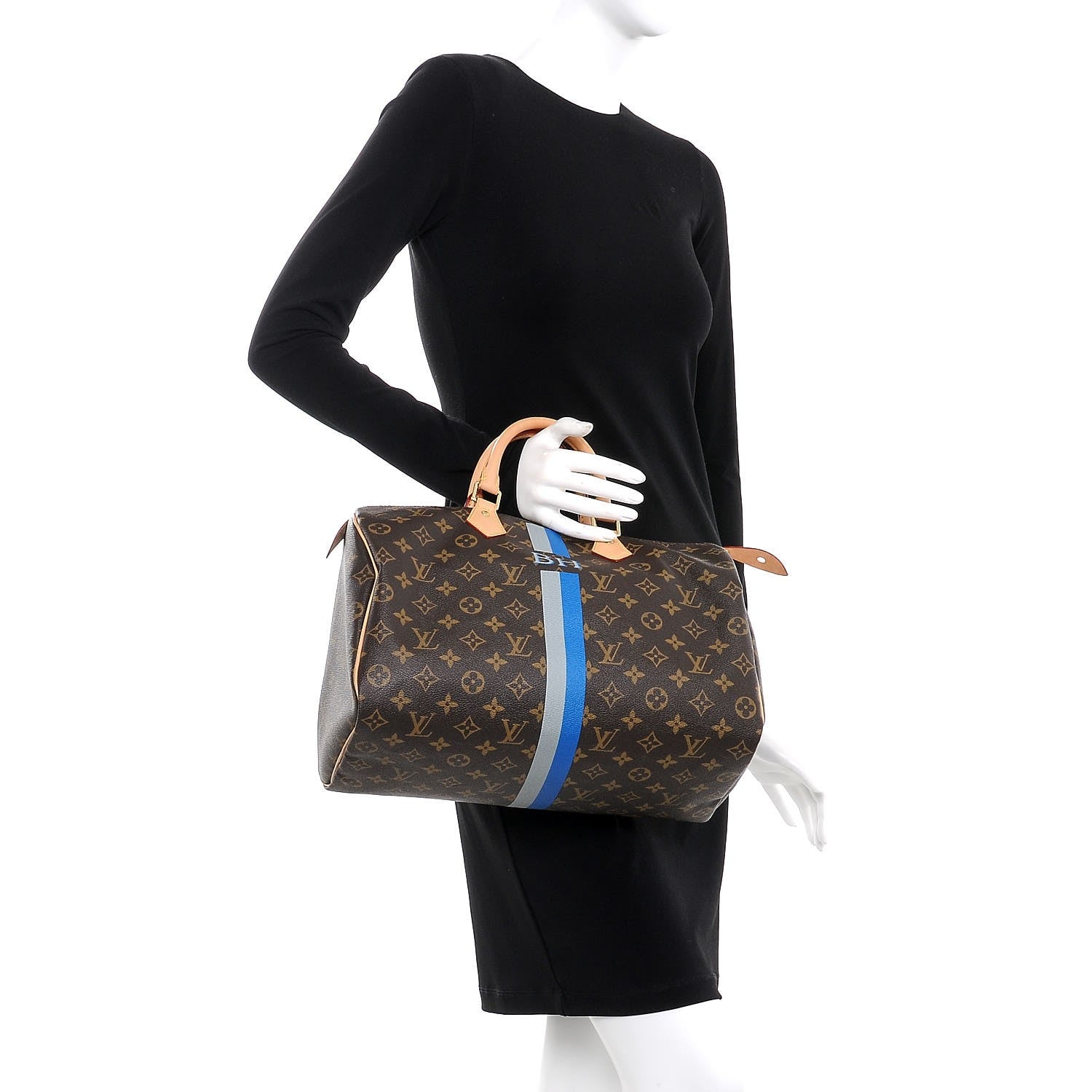 Louis Vuitton Monogram My LV Heritage Speedy 35 Blue De France Gris 2 of 10