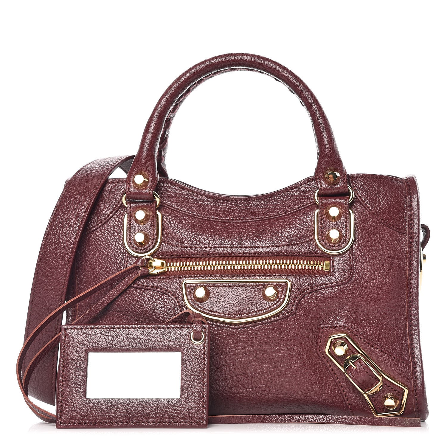 Balenciaga Chevre Gold Metallic Edge Hardware Mini City Cassis 1 of 11