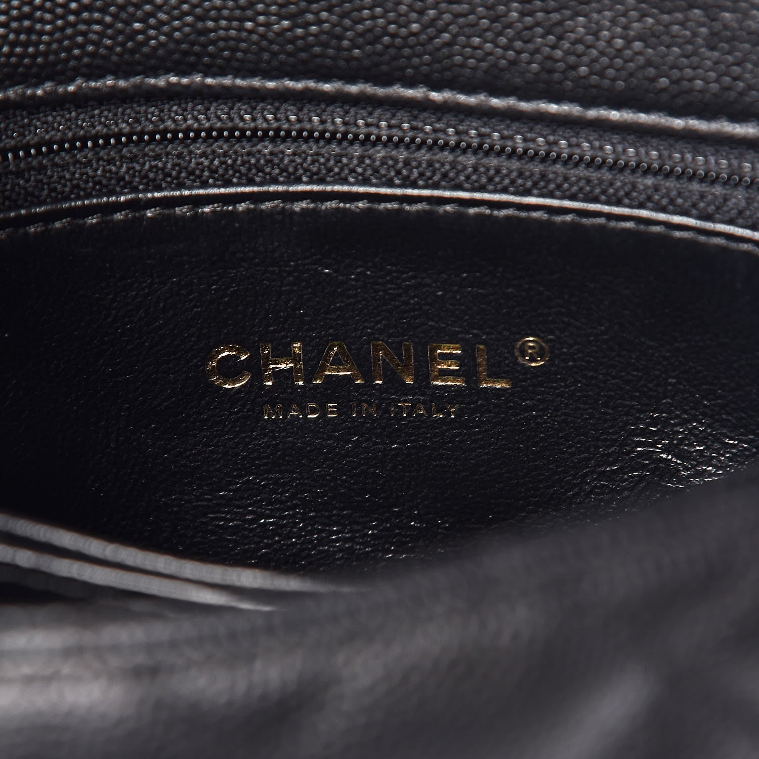 Chanel Caviar Lizard Quilted Mini Coco Handle Flap Black 8 of 9