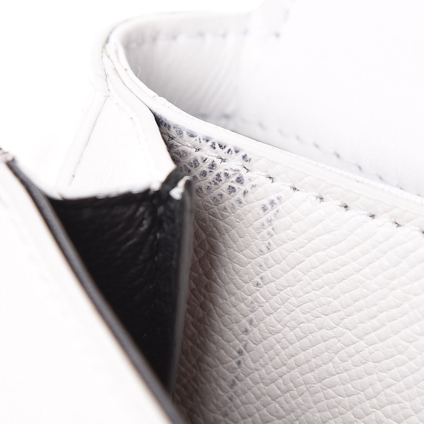 Grained Calfskin Logo Print Ville Day Bag XS White