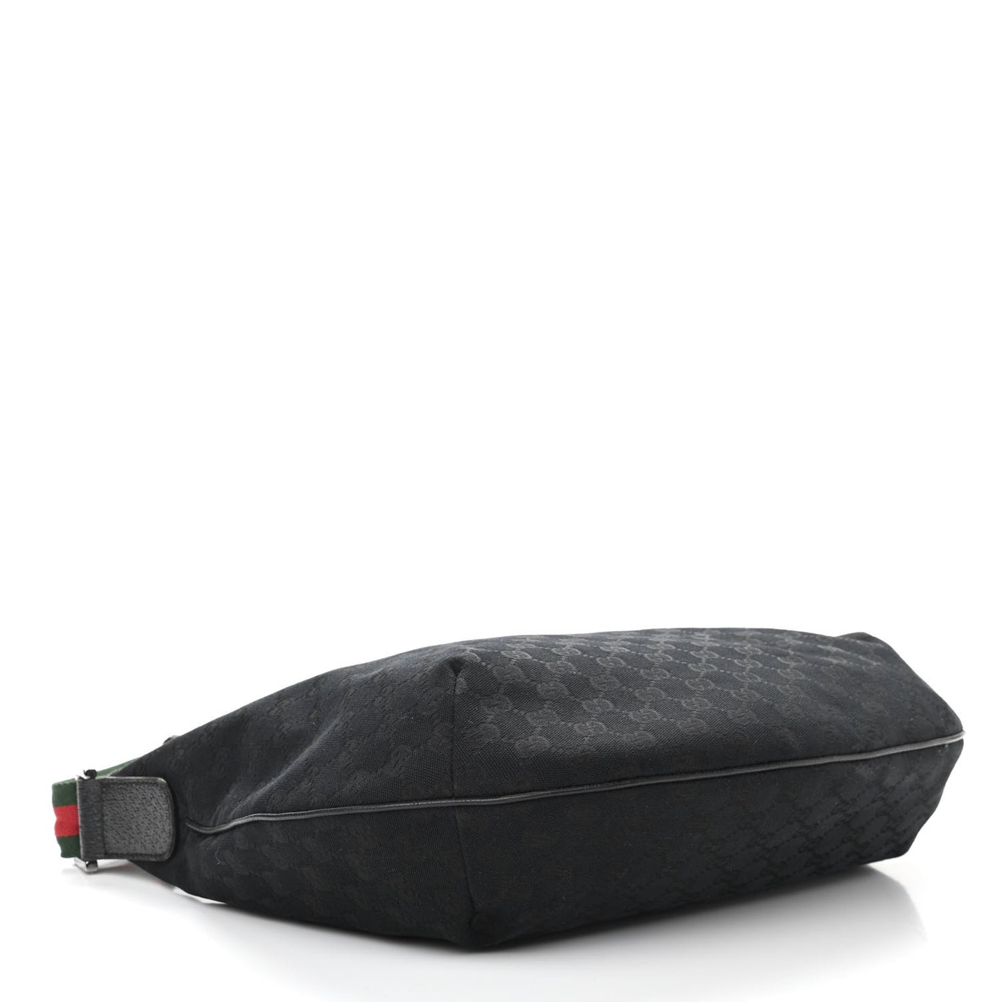 Monogram Web Medium Half Moon Hobo Black