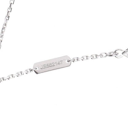 Van Cleef & Arpels 18K White Gold Diamond Vintage Alhambra Pendant Necklace 5 of 8