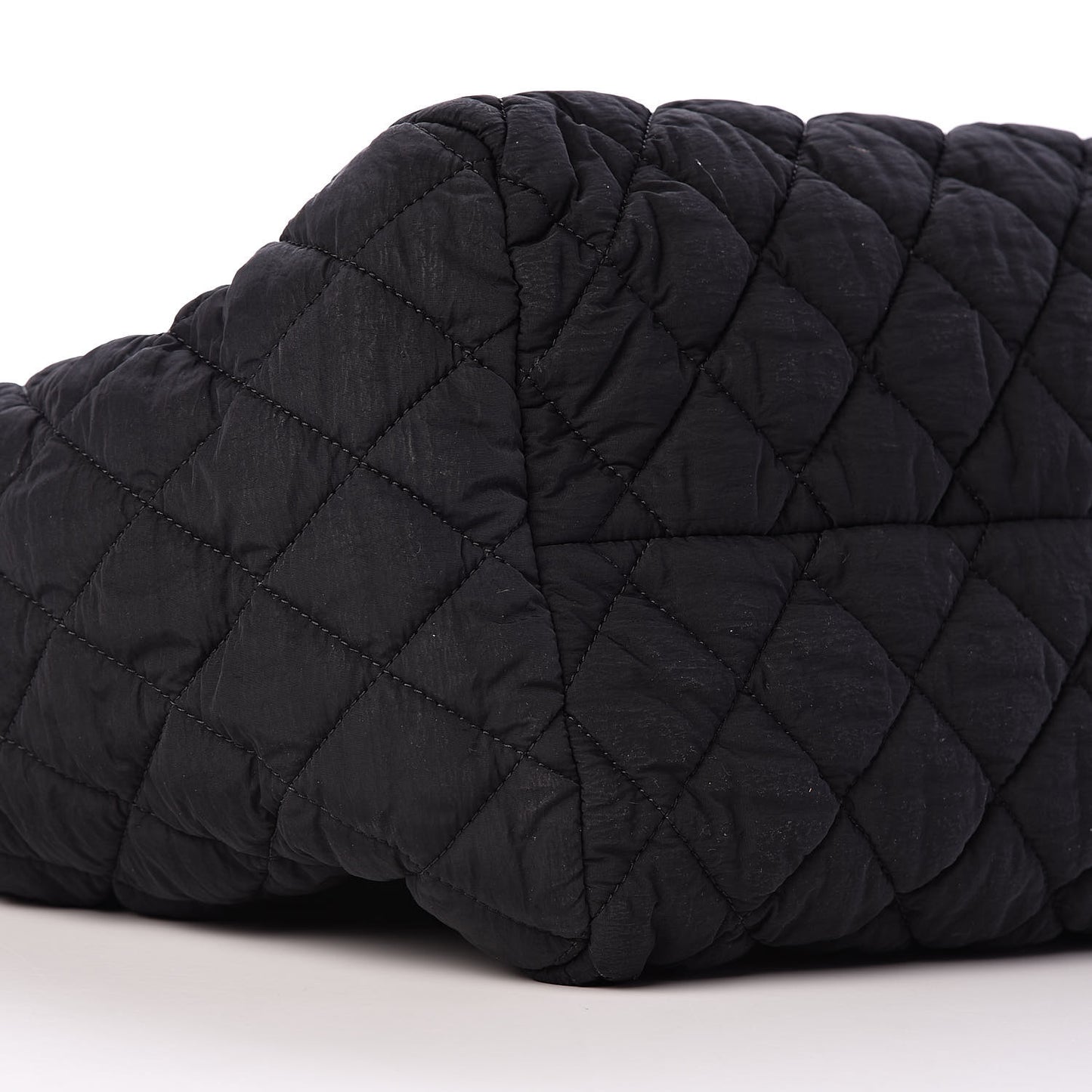 Nylon Quilted Coco Cocoon Bowler Black