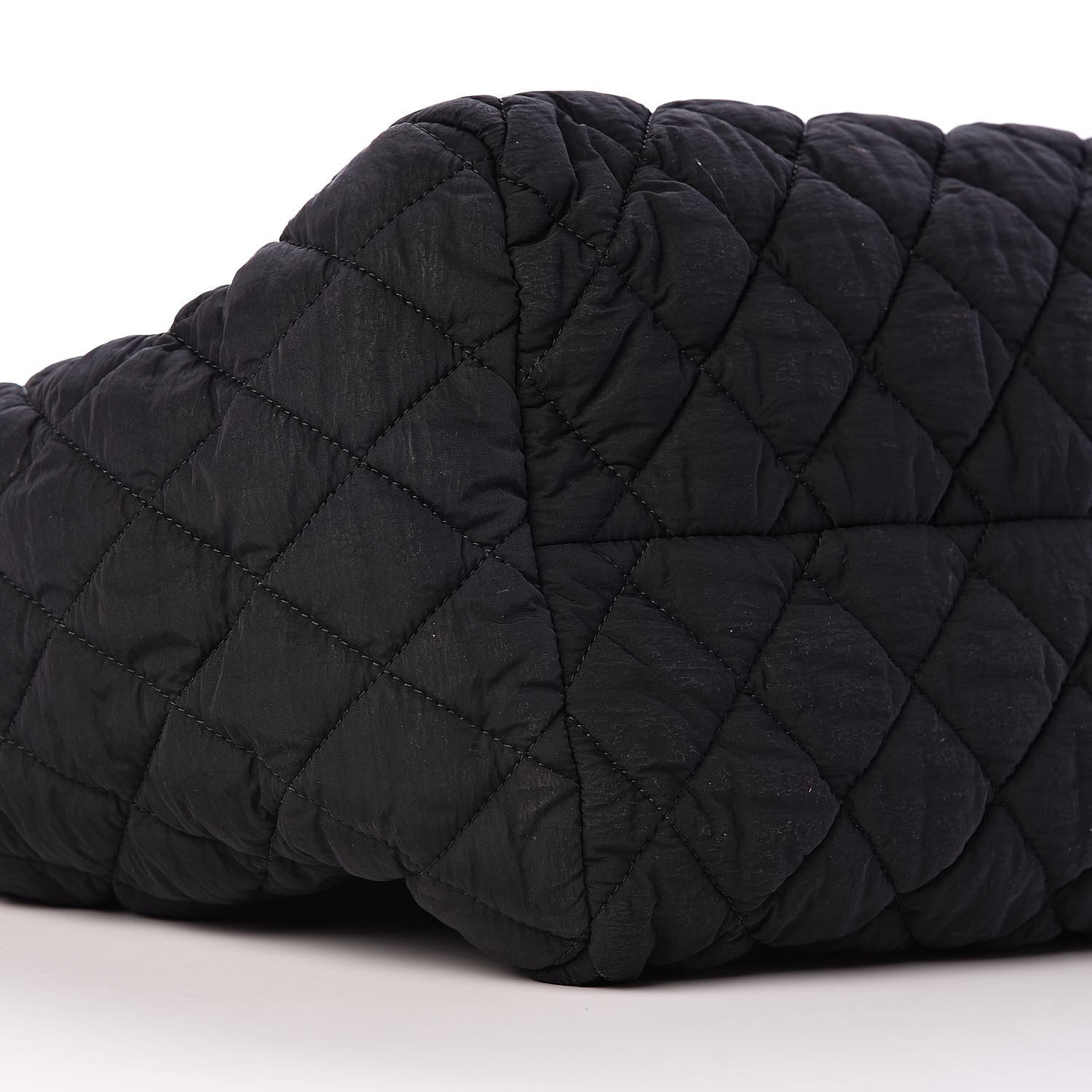 Chanel Nylon Quilted Coco Cocoon Bowler Black 9 of 10