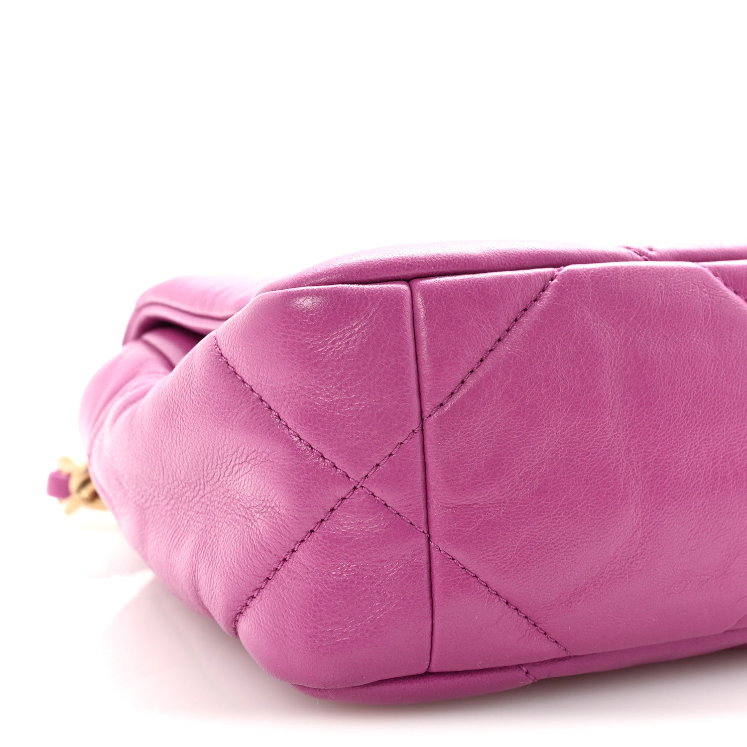 Chanel Lambskin Quilted Medium Chanel 19 Flap Purple 9 of 10