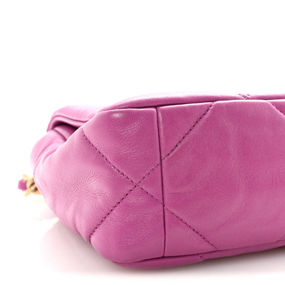 Chanel Lambskin Quilted Medium Chanel 19 Flap Purple 9 of 10