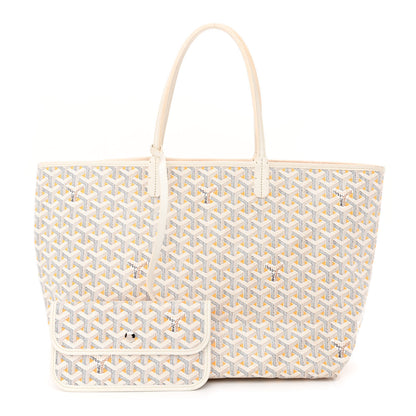 Goyard Goyardine Saint Louis Claire Voie PM White Orange 1 of 15