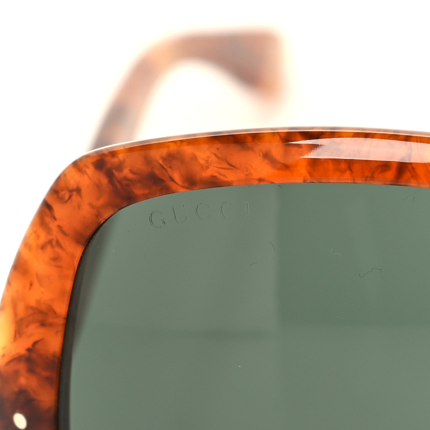 Gucci Squared Frame GG0625S Glasses Havana Brown 7 of 7