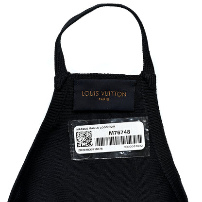 Louis Vuitton LV Initials Knit Face Mask Black 3 of 3