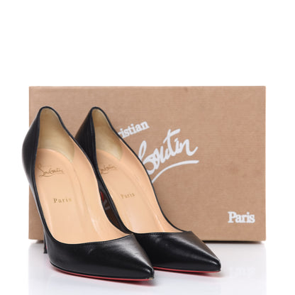Christian Louboutin Shiny Nappa Apostrophy 100 Pumps 40 Black 8 of 17