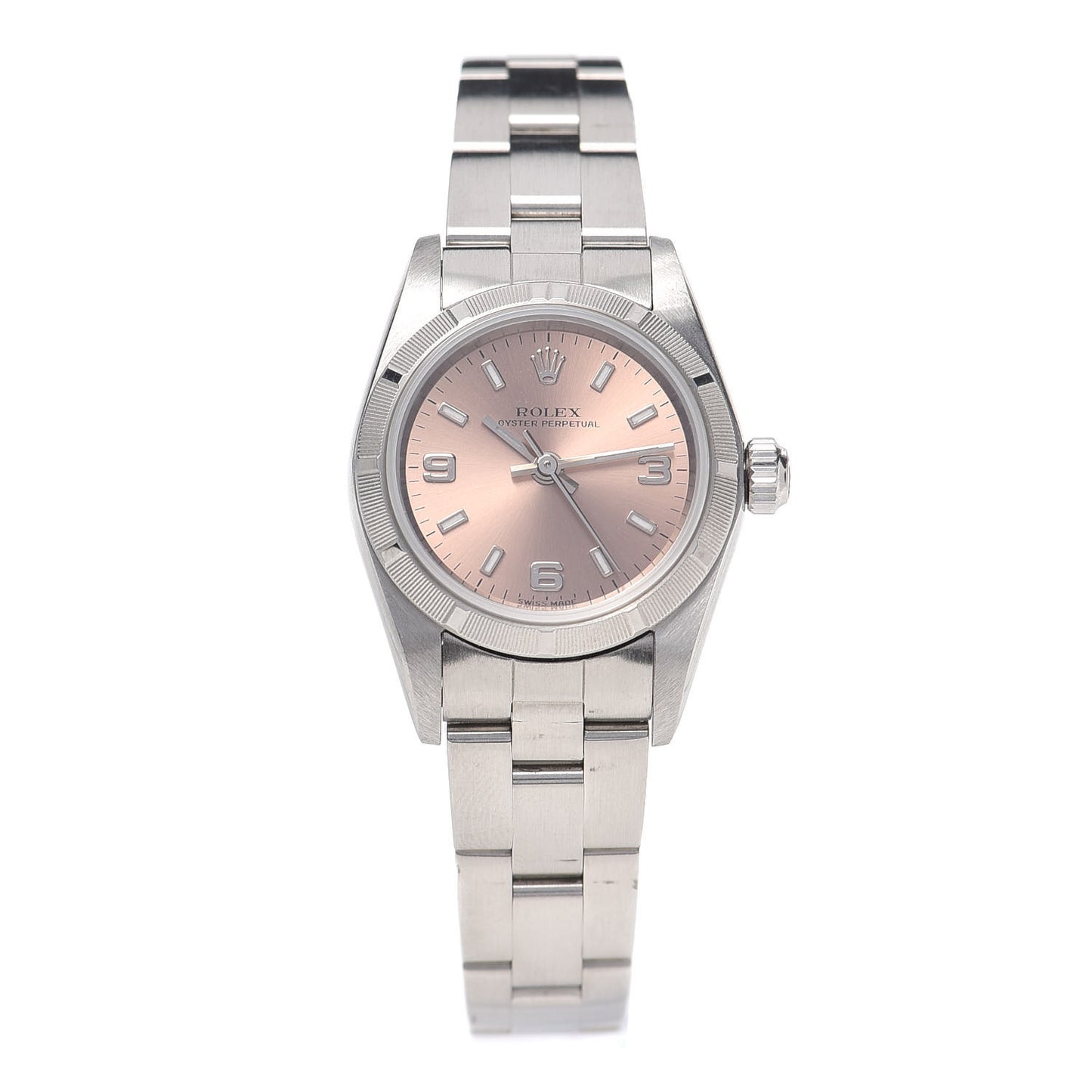 Stainless Steel 26mm Oyster Perpetual Watch Pink 76030
