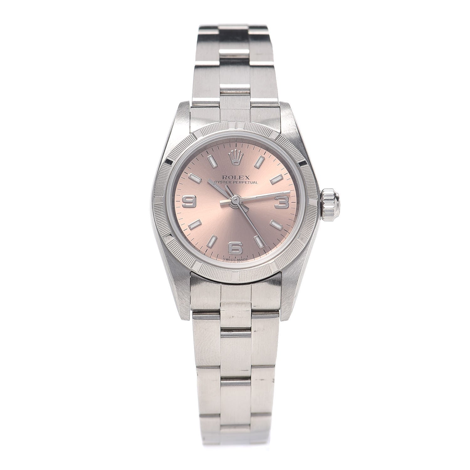 Rolex Stainless Steel 26mm Oyster Perpetual Watch Pink 76030 1 of 6