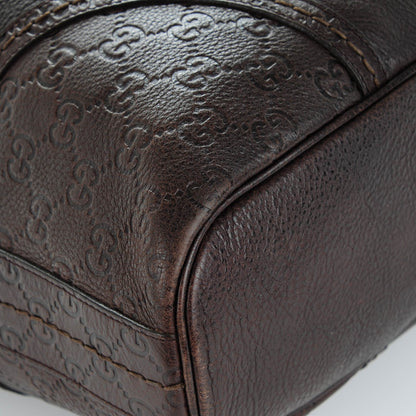 Gucci Calfskin Guccissima Trim Large Signoria Hobo Dark Brown 12 of 16