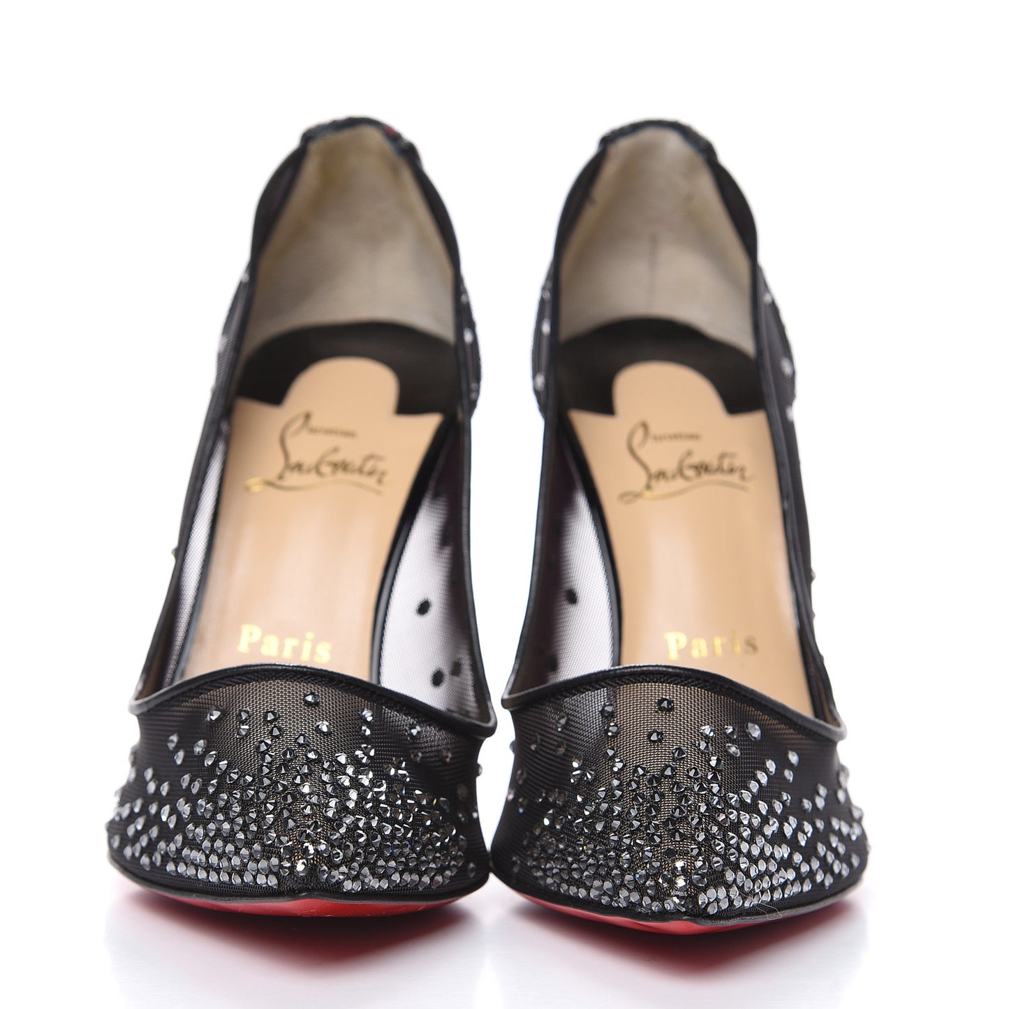 Rete Glitter Mini Specchio Strass Follies 100 Pumps 39 Black