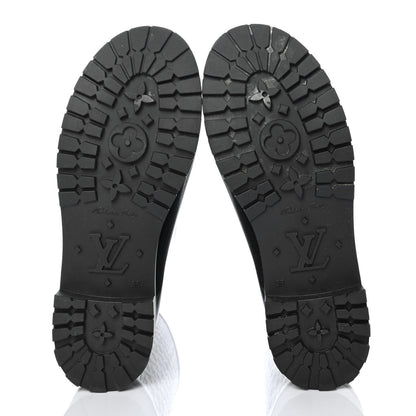 Louis Vuitton Rubber Embossed Monogram Splash Rain Boots 38 Black 4 of 4