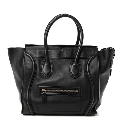 Celine Smooth Calfskin Mini Luggage Black 1 of 9