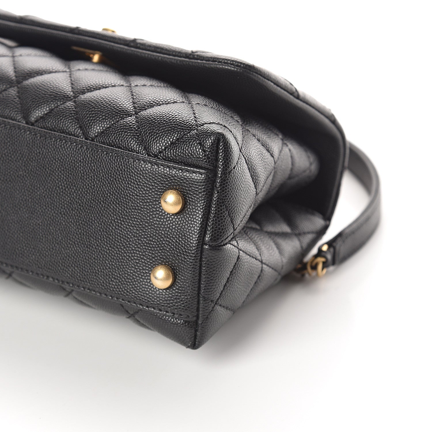 Chanel Caviar Quilted Mini Coco Handle Flap Black 9 of 9