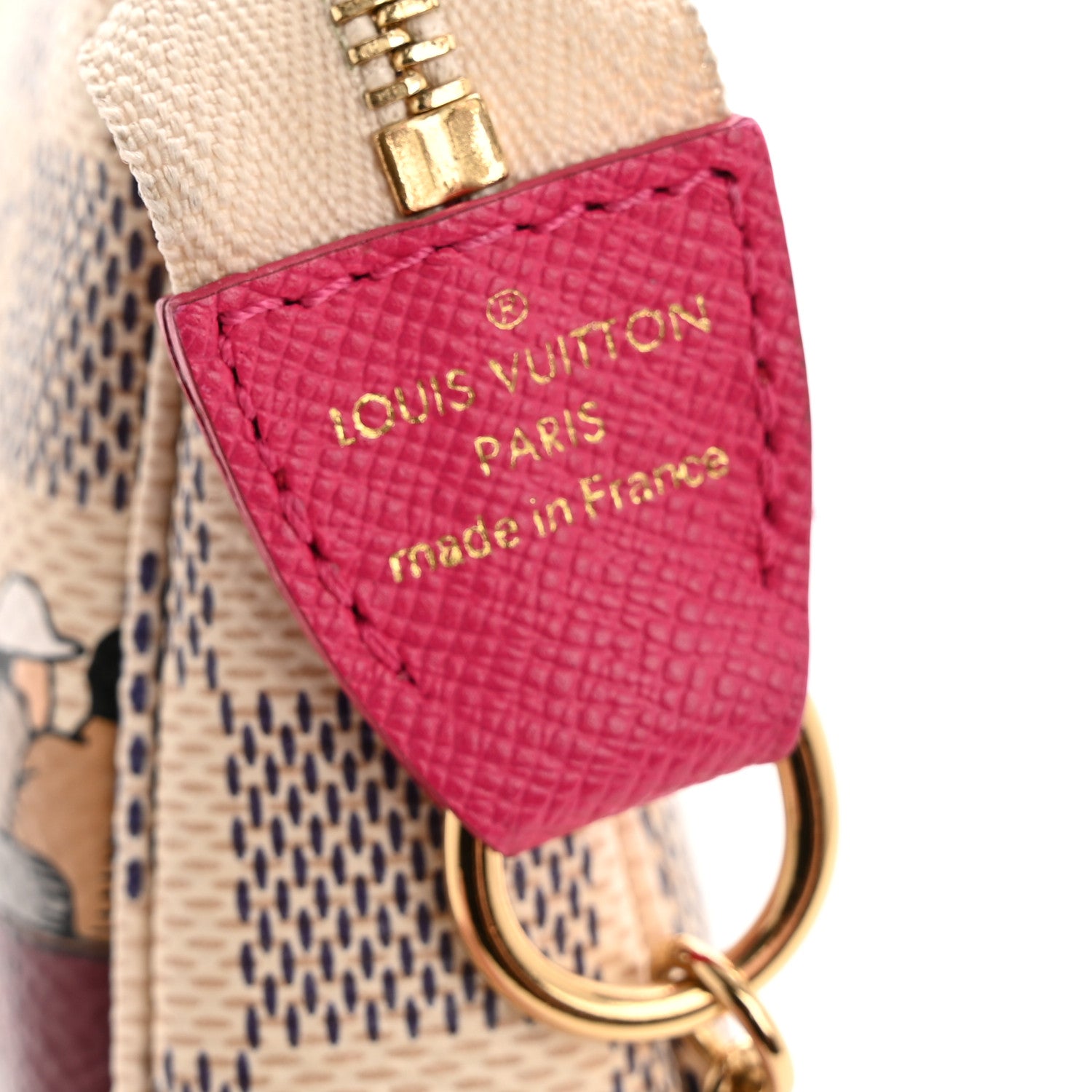 Louis Vuitton Damier Azur 2015 Christmas Animation Mini Pochette Accessories 6 of 8