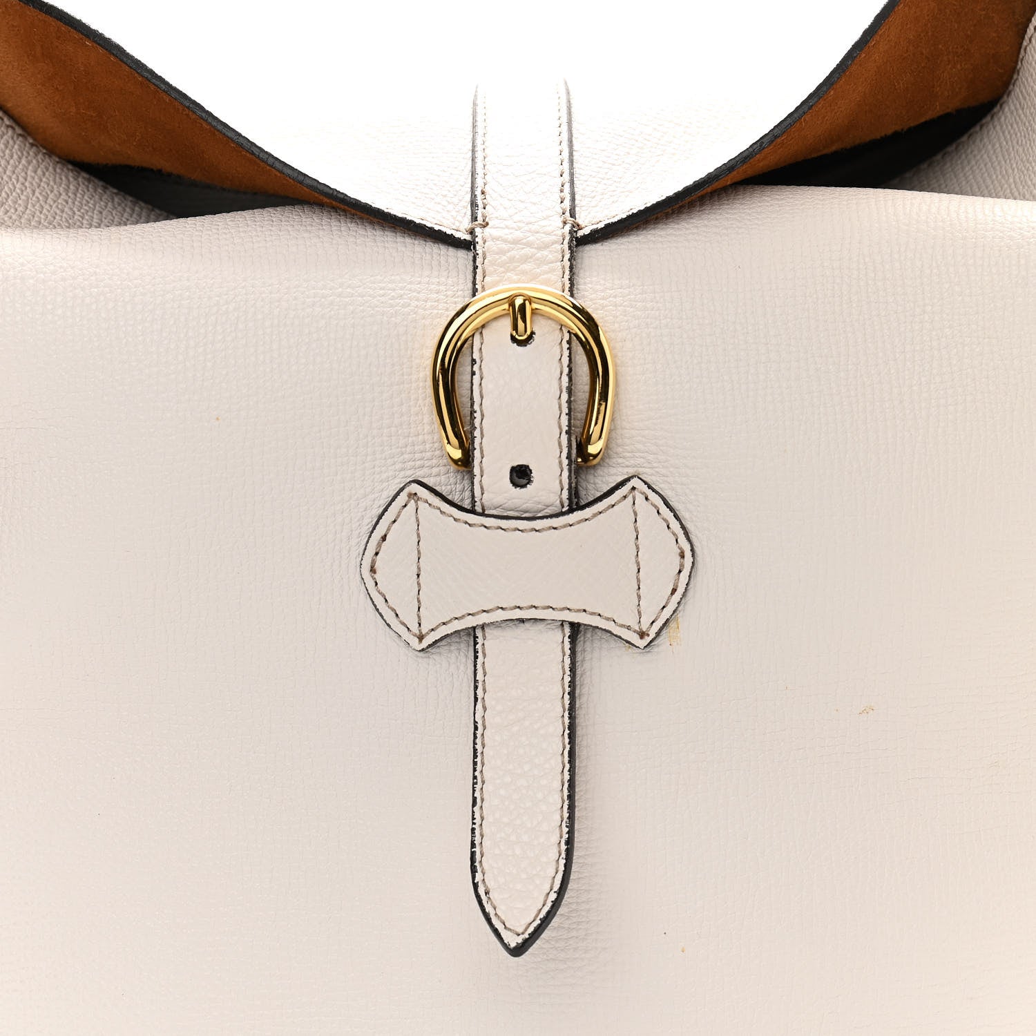Burberry Grainy Calfskin Medium Sycamore Hobo White 8 of 21