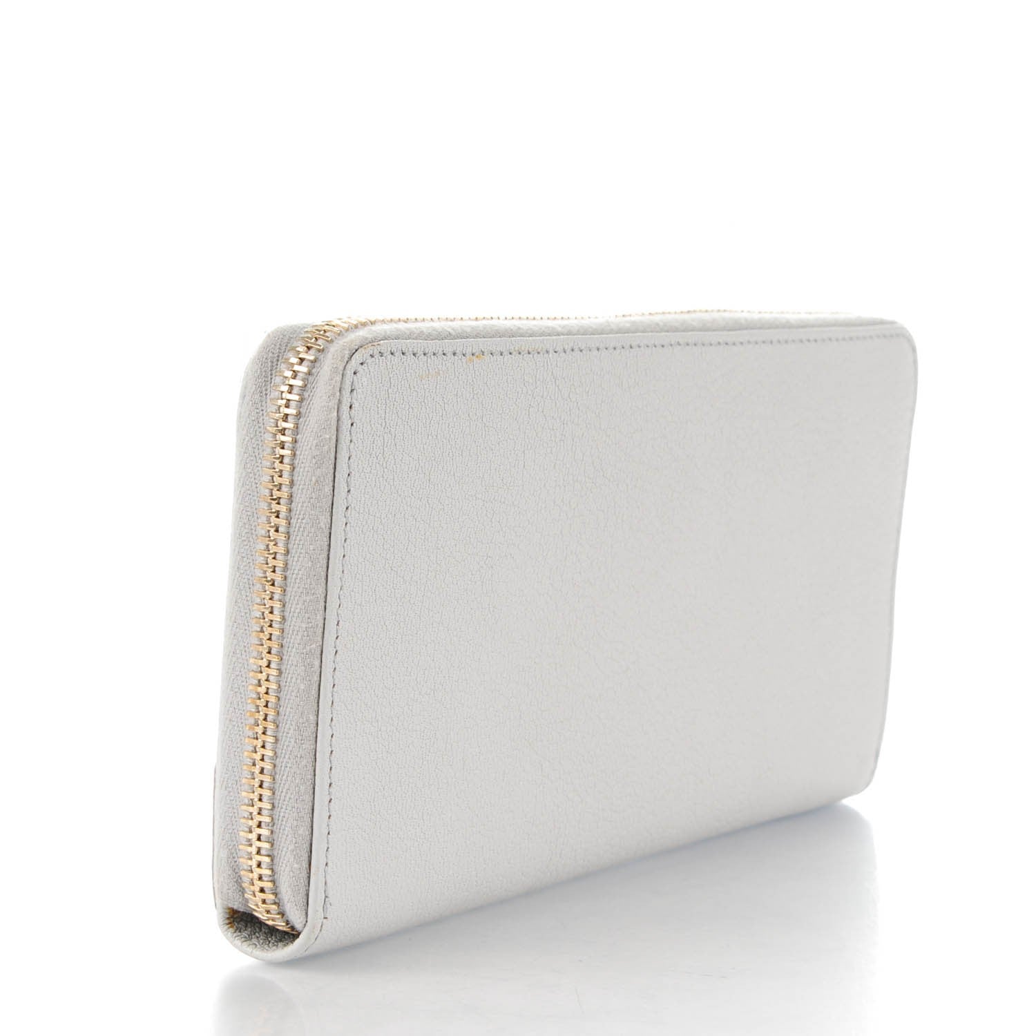 Balenciaga Chevre Metallic Edge Zip Around Wallet Gris Perle 3 of 7