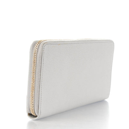 Balenciaga Chevre Metallic Edge Zip Around Wallet Gris Perle 3 of 7