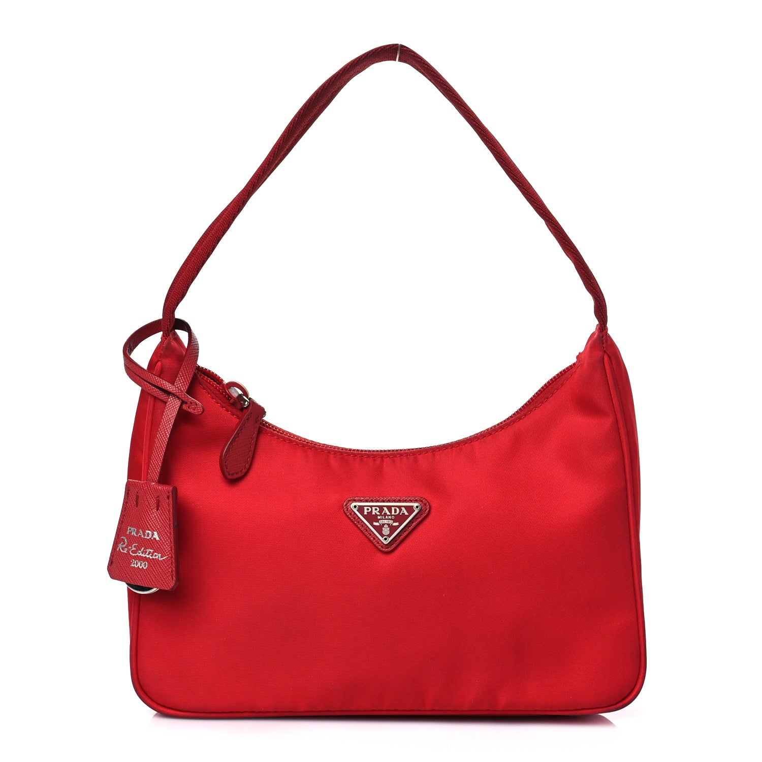 Prada Tessuto Nylon Mini Re-Edition 2000 Bag Rosso 1 of 17
